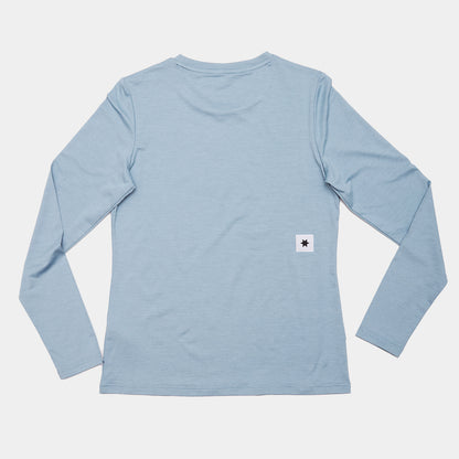 W PACE LONGSLEEVE | LOGO BLUE MELANGE - SAYSKY