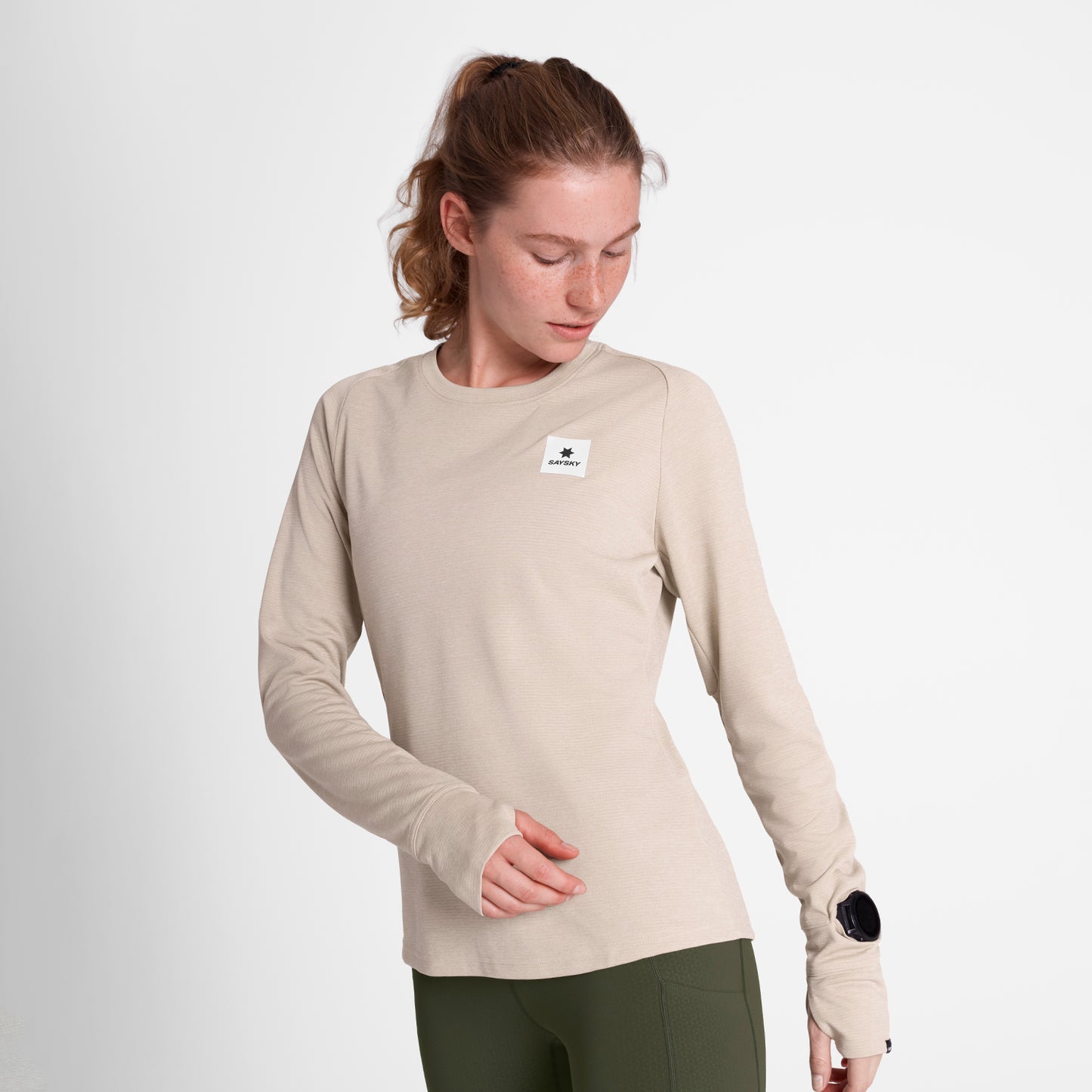 W FLOW LONGSLEEVE | BEIGE - SAYSKY