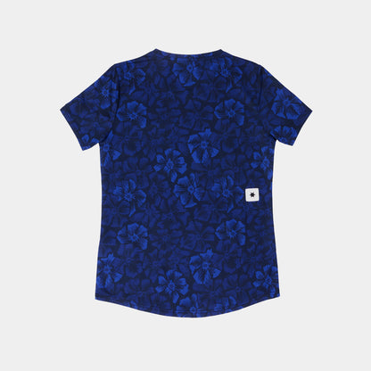W COMBAT T-SHIRT | FLOWER BLUE - SAYSKY