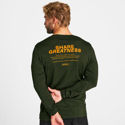 PACE LONGSLEEVE STATEMENT | GREEN - SAYSKY
