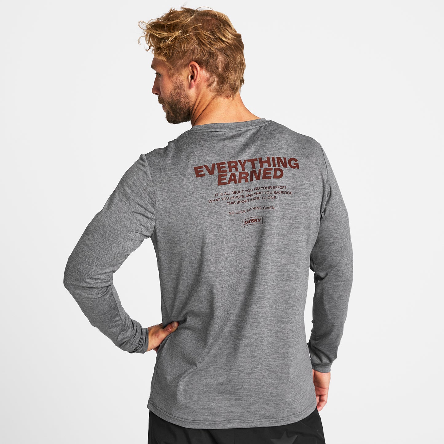 PACE LONGSLEEVE | STATEMENT GREY - SAYSKY