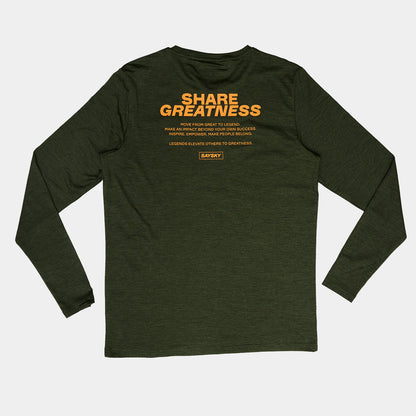 PACE LONGSLEEVE STATEMENT | GREEN - SAYSKY