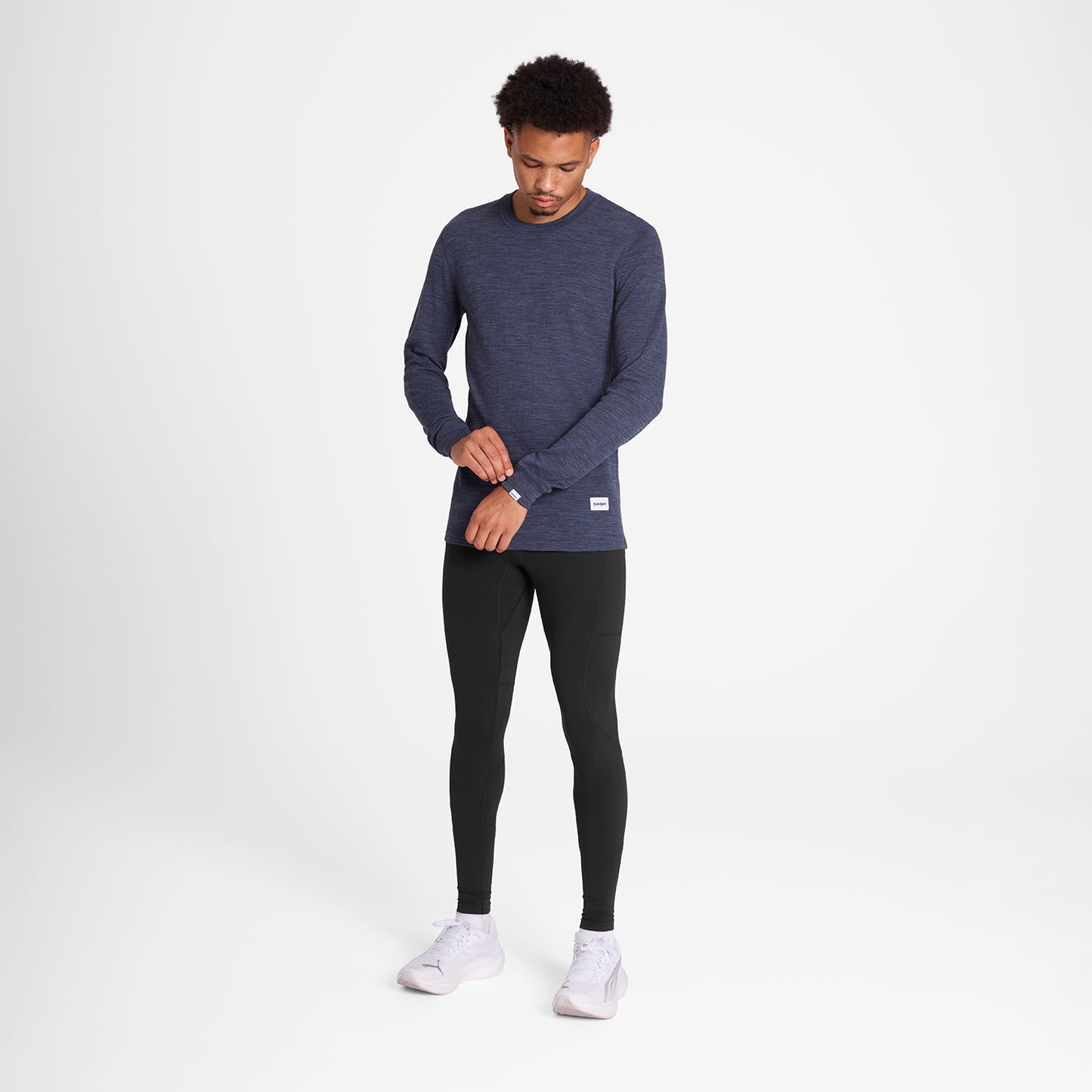 BLAZE MERINO LONGSLEEVE | BLUE - SAYSKY