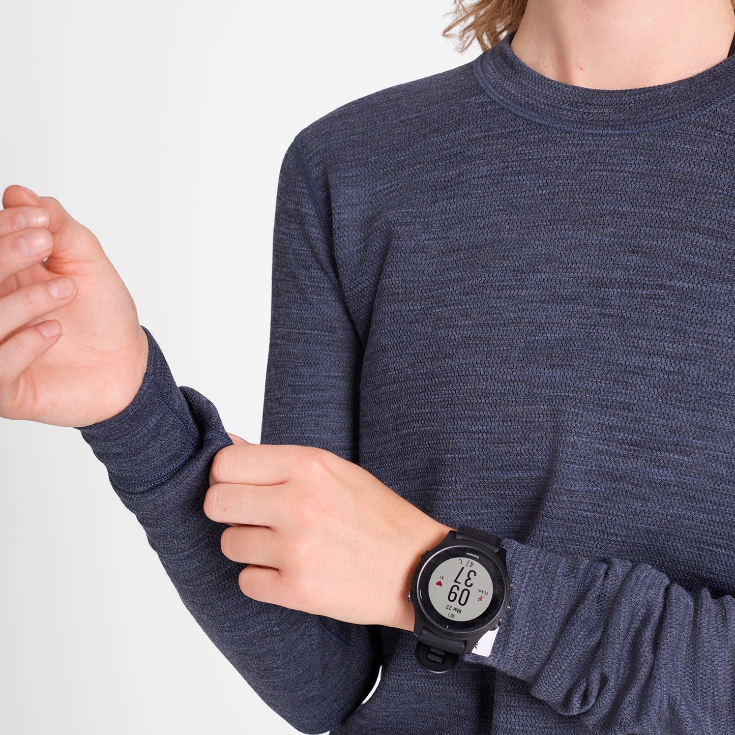 BLAZE MERINO LONGSLEEVE | BLUE - SAYSKY