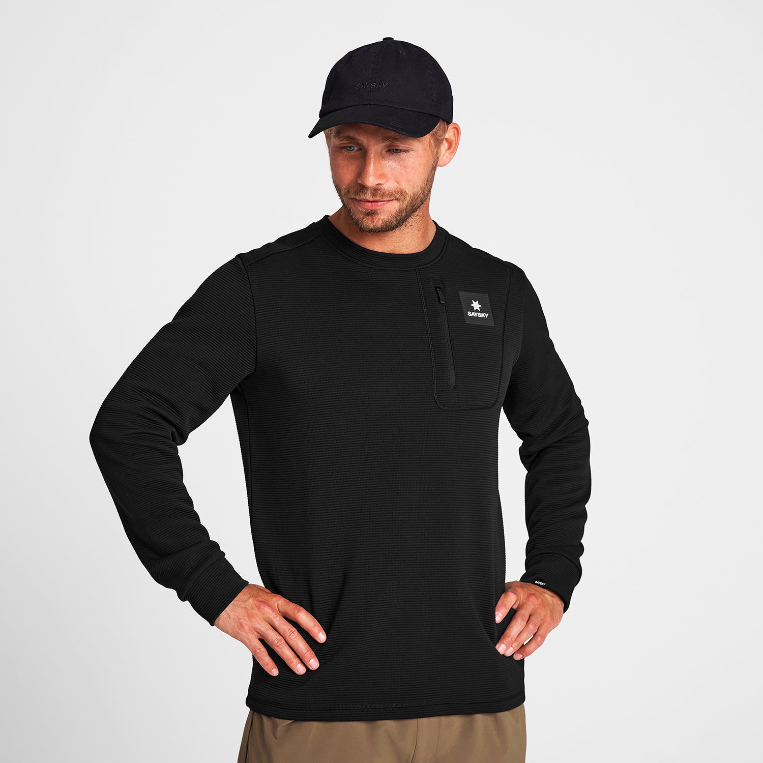 MOTION TECH CREW NECK | BLACK – ActSporty