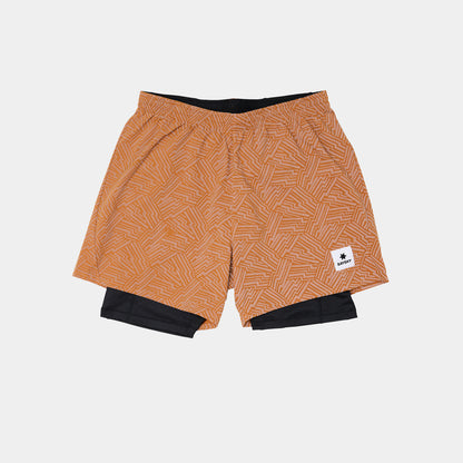 PACE 2 IN 1 SHORTS 5" | REFLECTIVE ORANGE - SAYSKY