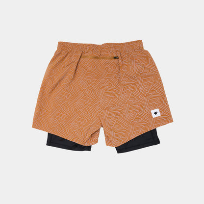 PACE 2 IN 1 SHORTS 5" | REFLECTIVE ORANGE - SAYSKY