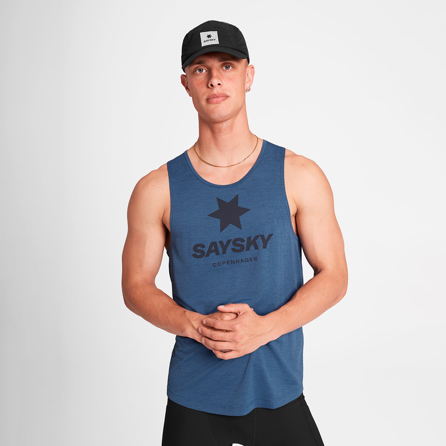 COMBAT PRO SINGLET LOGO | DARK BLUE - SAYSKY