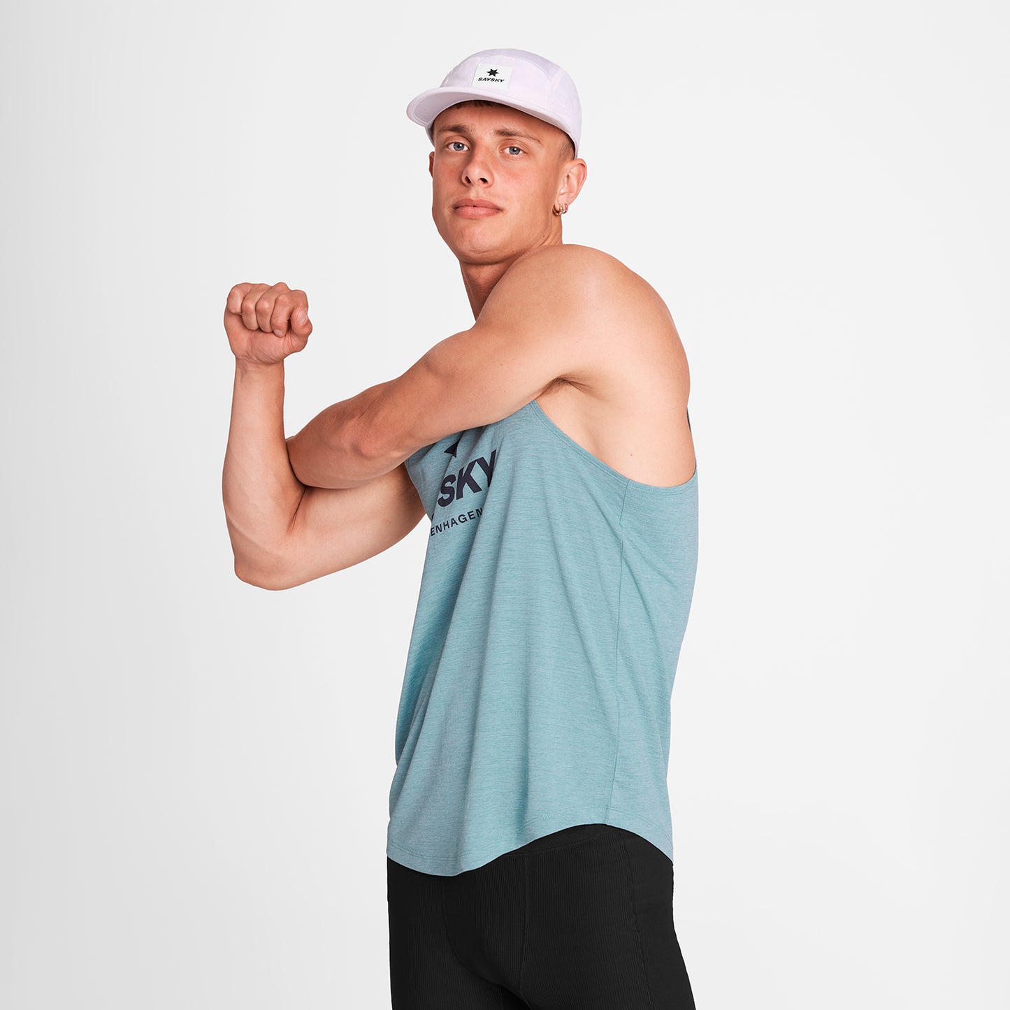 COMBAT PRO SINGLET LOGO | LIGHT BLUE - SAYSKY