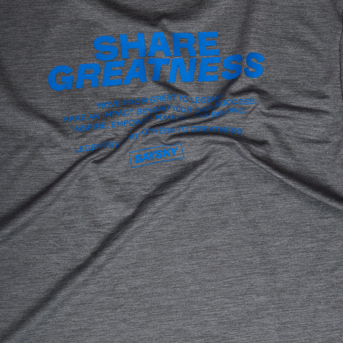 PACE T-SHIRT | STATEMENT GREY - SAYSKY