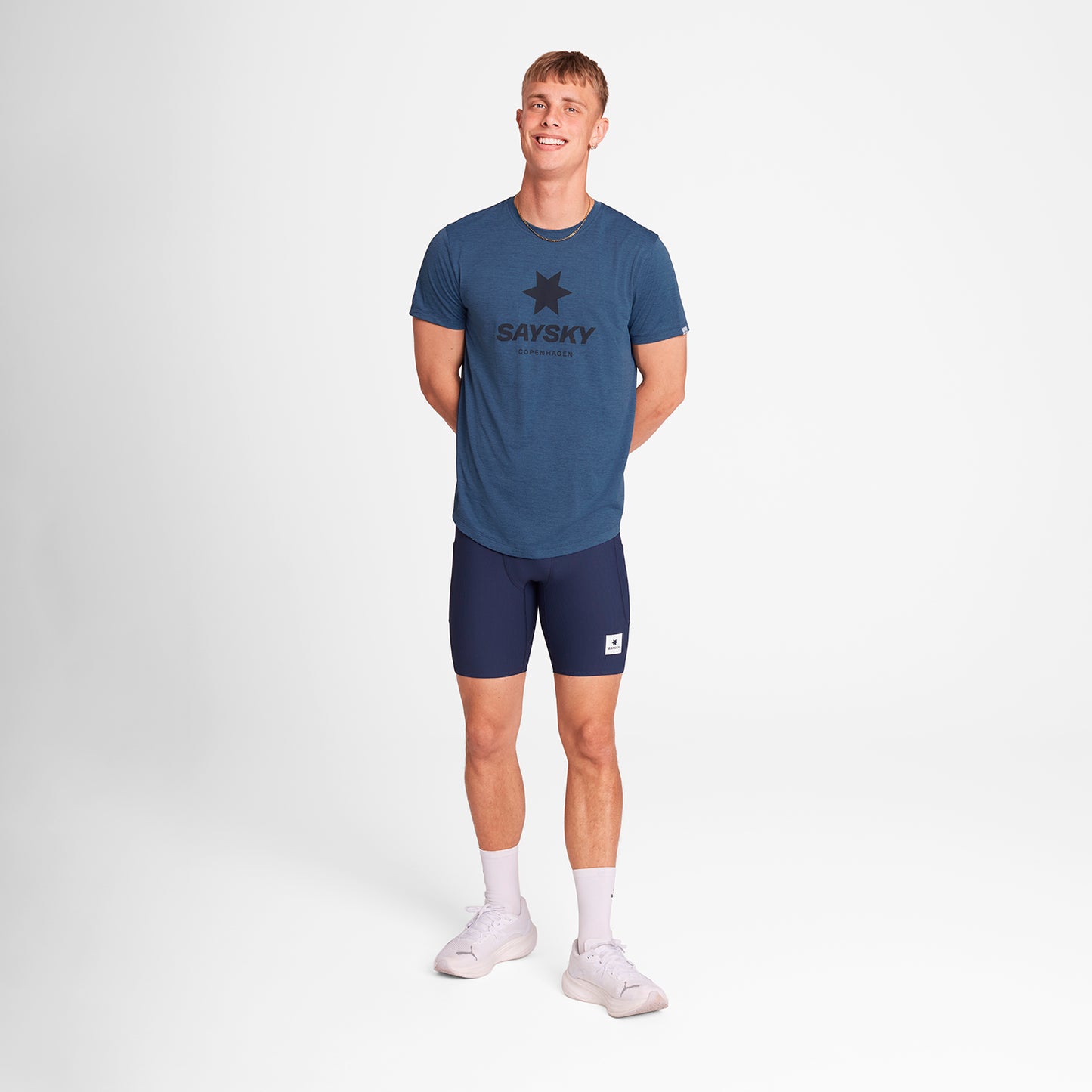 COMBAT PRO T-SHIRT LOGO | DARK BLUE - SAYSKY