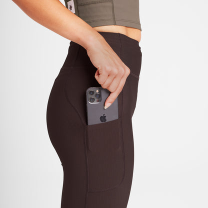 W COMBAT+ RIB LONG TIGHTS | COFFEE - SAYSKY