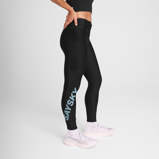 MOTION+ LONG TIGHTS | LOGO BLACK - SAYSKY