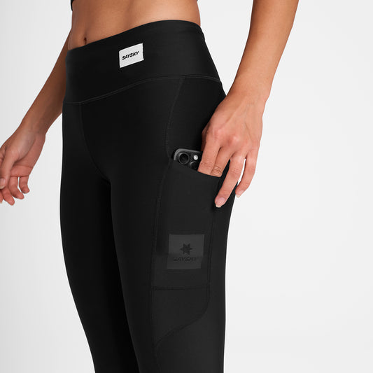 MOTION+ LONG TIGHTS | LOGO BLACK - SAYSKY