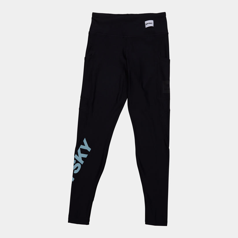 MOTION+ LONG TIGHTS | LOGO BLACK - SAYSKY