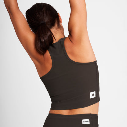 W COMBAT RIB CROP TOP | COFFEE - SAYSKY