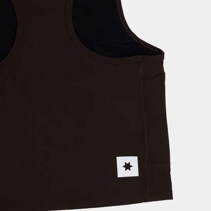 W COMBAT RIB CROP TOP | COFFEE - SAYSKY