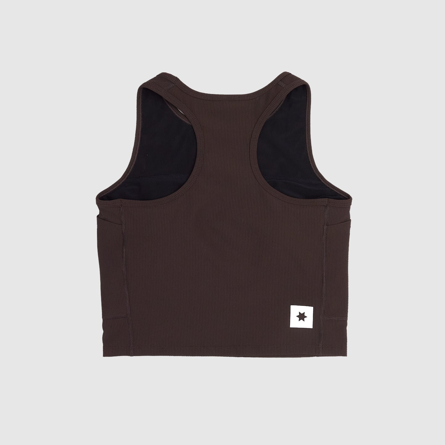 W COMBAT RIB CROP TOP | COFFEE - SAYSKY