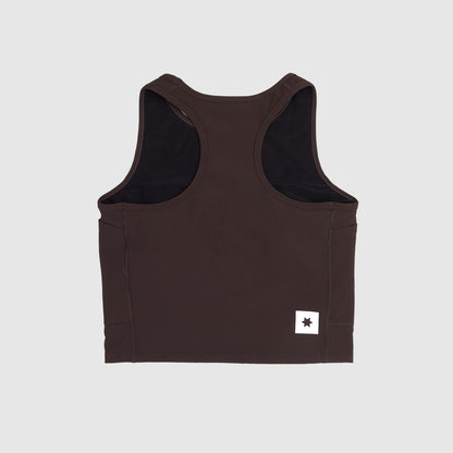 W COMBAT RIB CROP TOP | COFFEE - SAYSKY