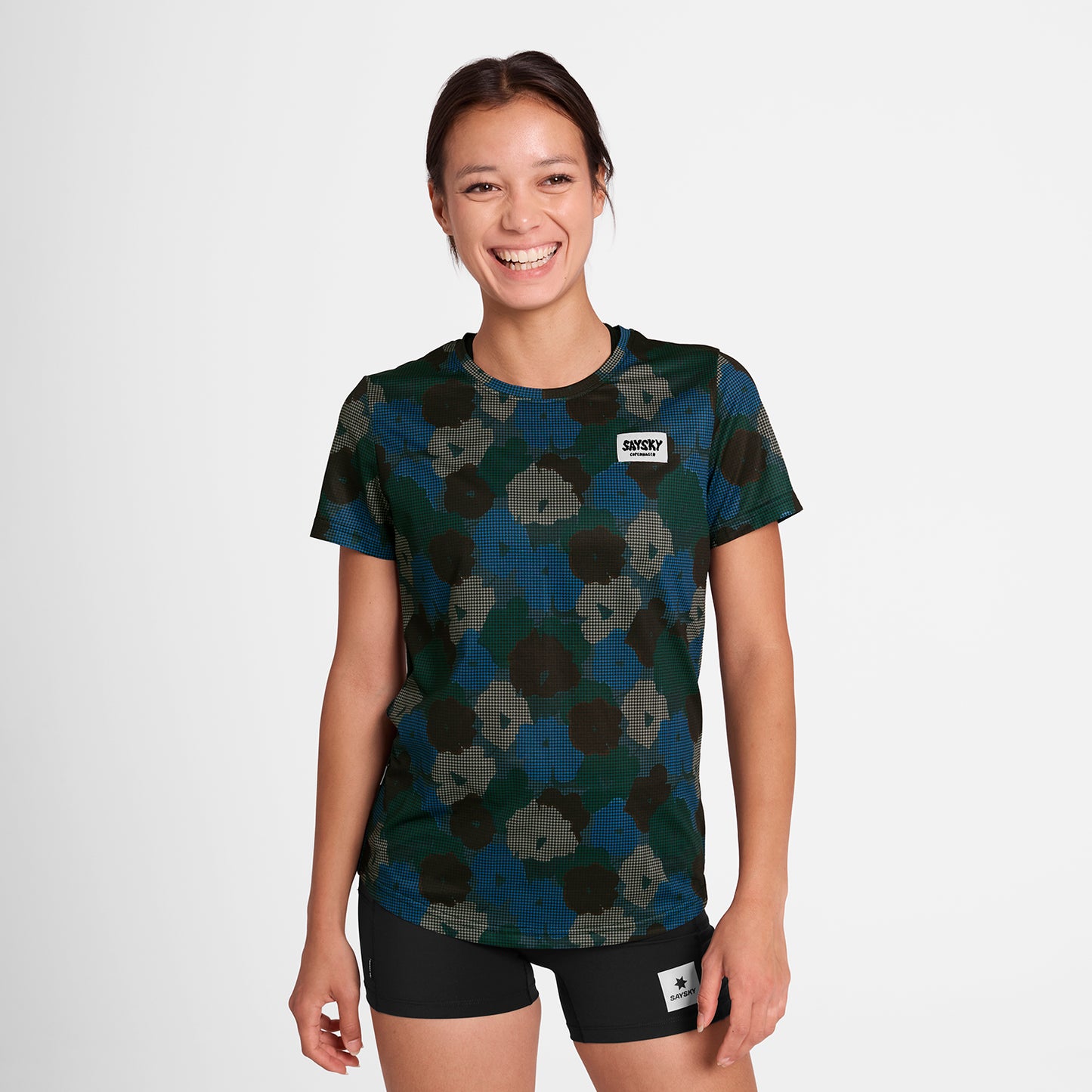 W COMBAT T-SHIRT | CAMO BLOOMS - SAYSKY