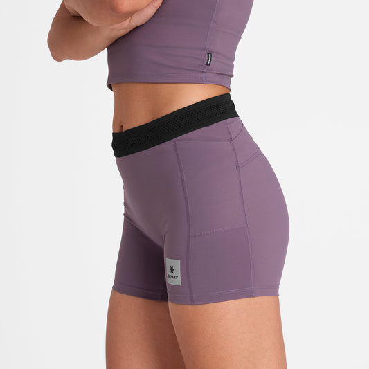 W FLOW+ RACE SHORT TIGHTS 4'' | PURPLE - SAYSKY