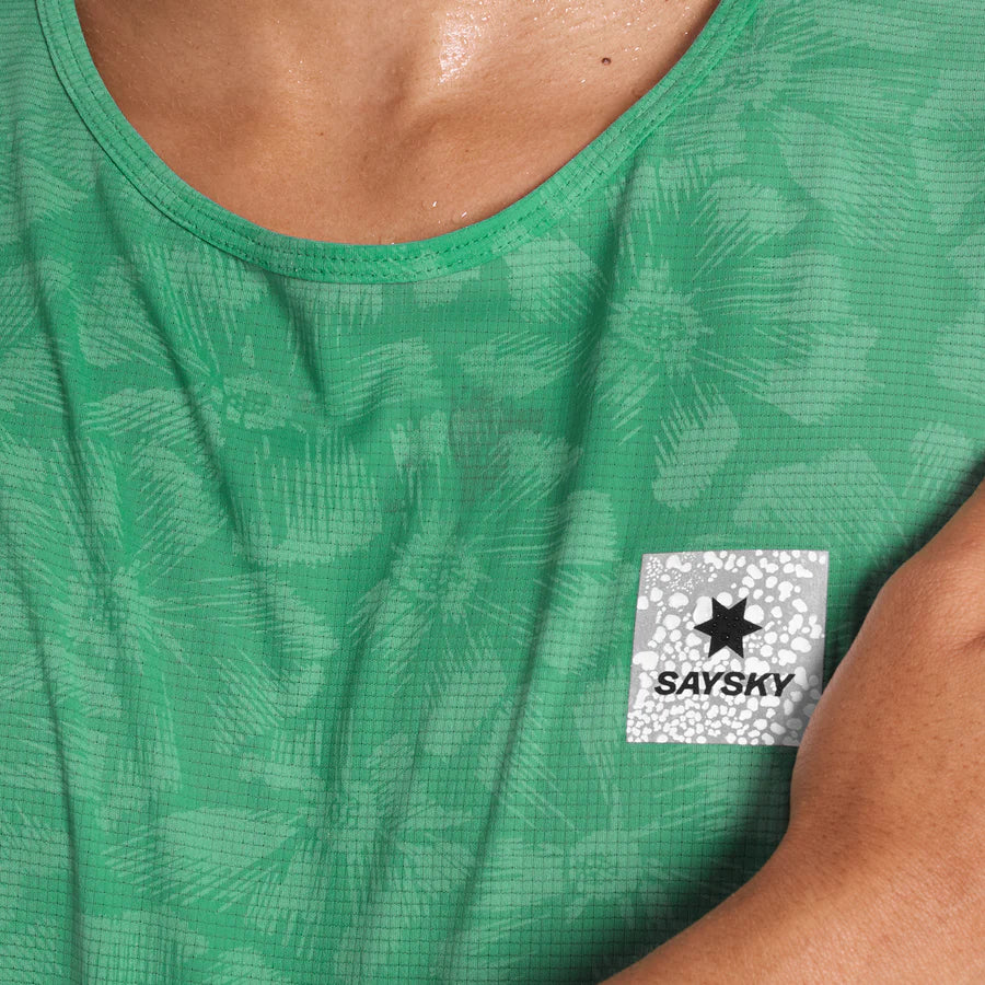 FLOW T-SHIRT | REACTIVE GREEN FLOWER - SAYSKY