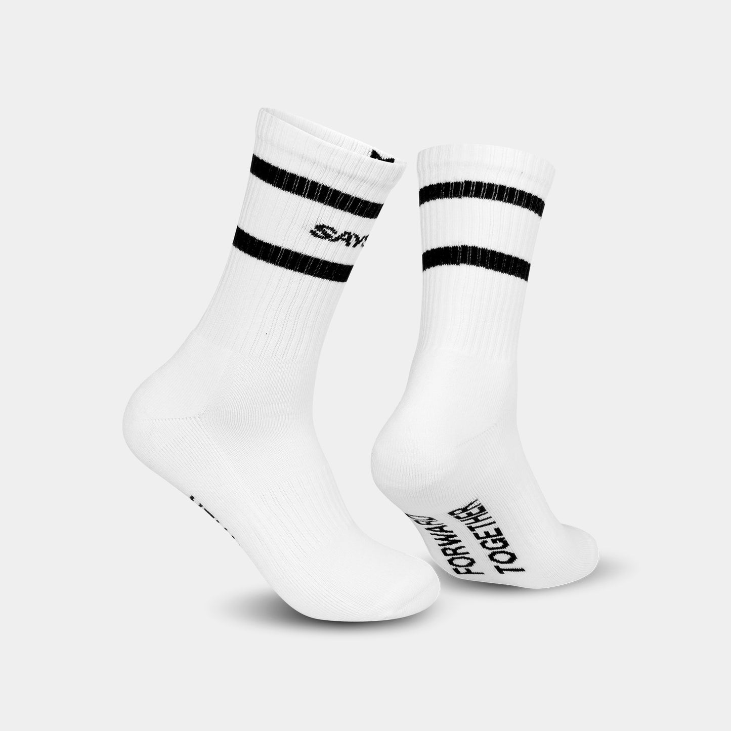 EVERYDAY CREW SOCKS | STRIPES WHITE
