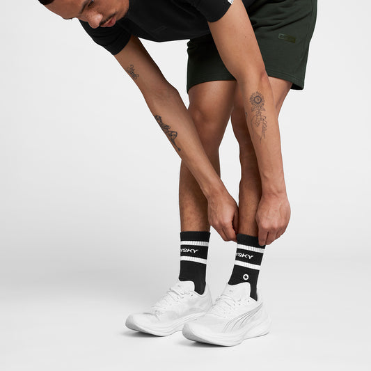 EVERYDAY CREW SOCKS | STRIPES BLACK