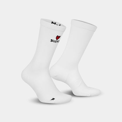 COMBAT SOCKS | LOVE WHITE - SAYSKY
