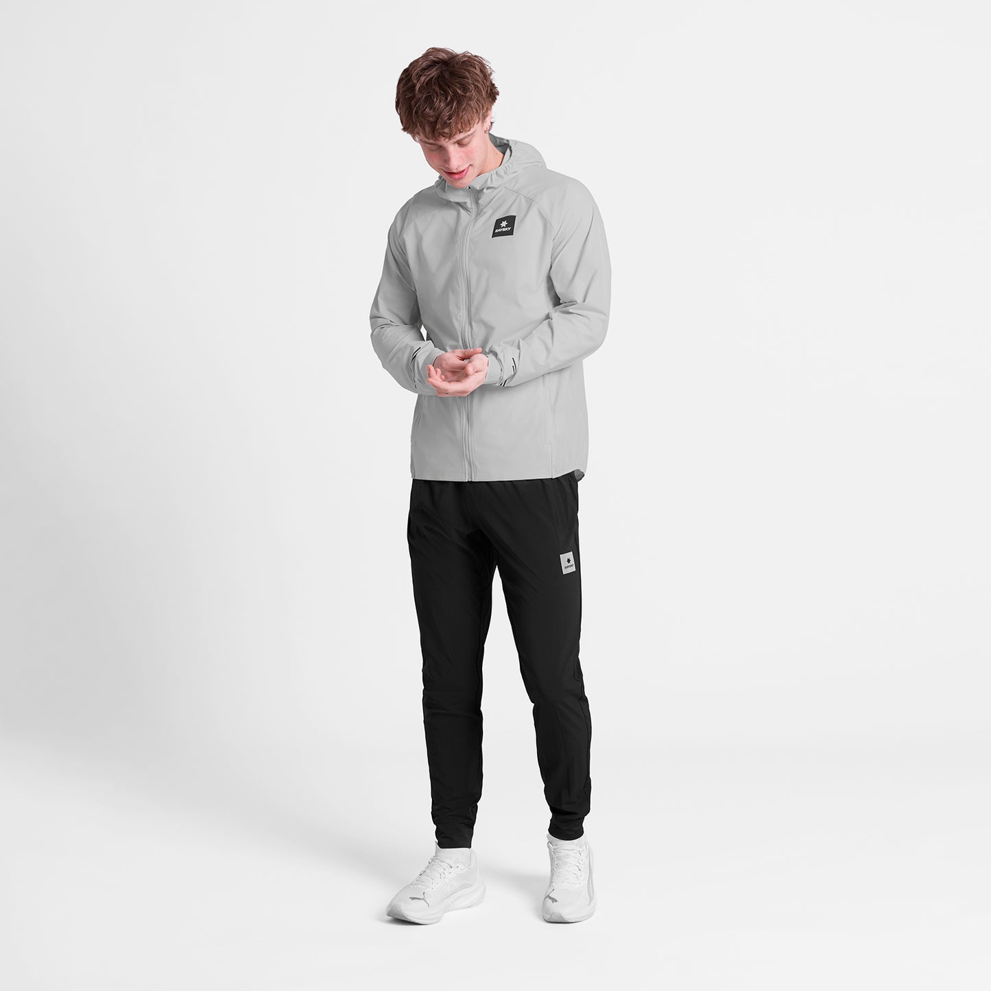 PACE FLEX HOODED JACKET | GREY - SAYSKY