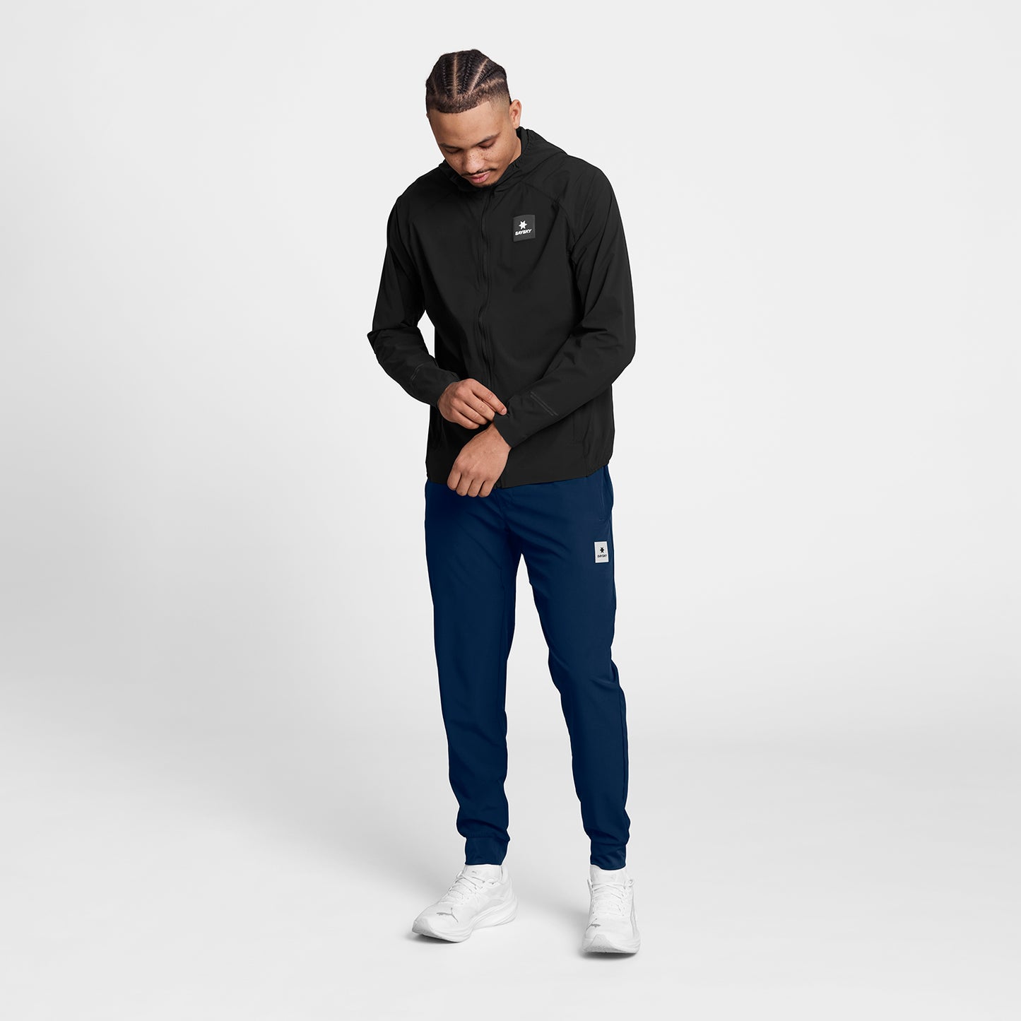 PACE FLEX HOODED JACKET | BLACK - SAYSKY