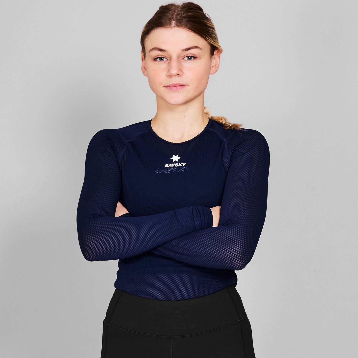 MESH BASELAYER LONGSLEEVE | BLUE - SAYSKY