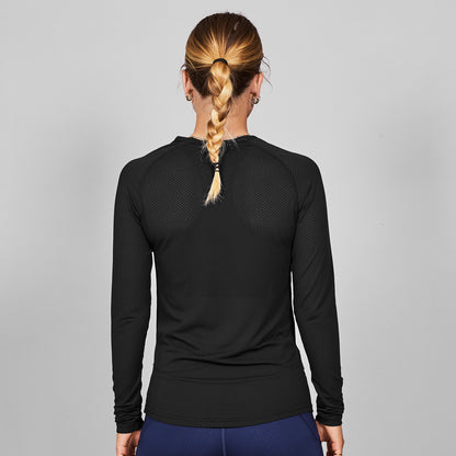 MESH BASELAYER LONGSLEEVE | BLACK - SAYSKY