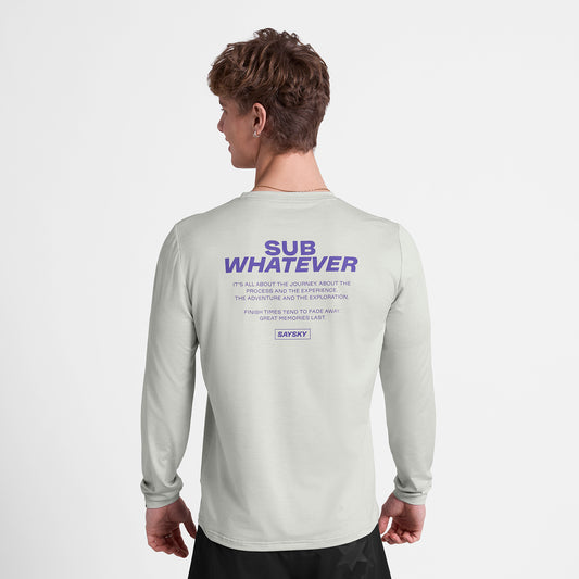 PACE LONGSLEEVE STATEMENT | GREY - SAYSKY