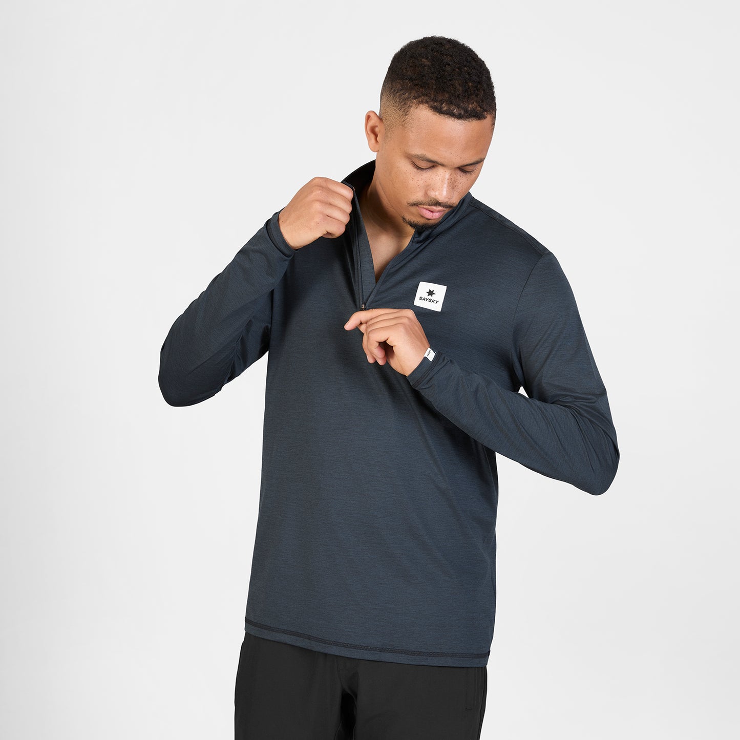 PACE HALF-ZIP LONGSLEEVE | BLACK