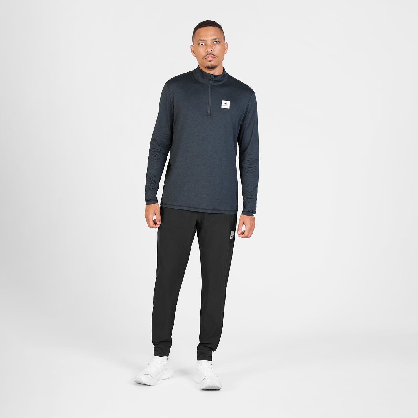 PACE HALF-ZIP LONGSLEEVE | BLACK