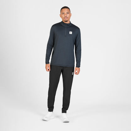 PACE HALF-ZIP LONGSLEEVE | BLACK