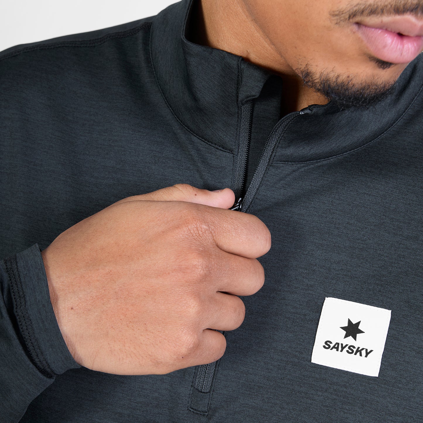 PACE HALF-ZIP LONGSLEEVE | BLACK