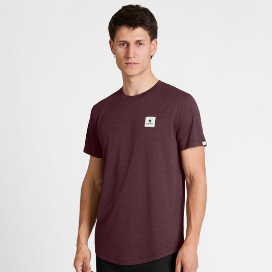 COMBAT PRO T-SHIRT CLEAN | BURGUNDY