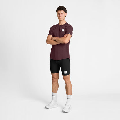 COMBAT PRO T-SHIRT CLEAN | BURGUNDY