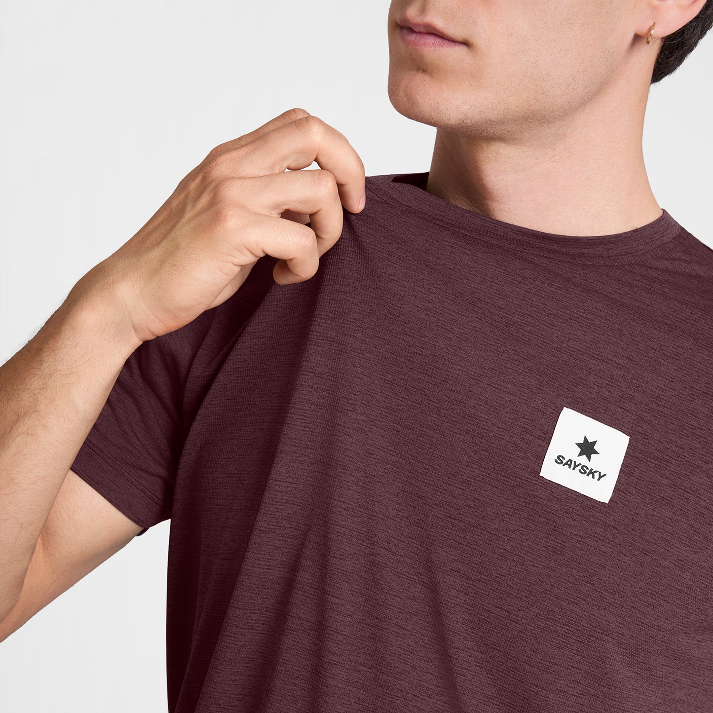 COMBAT PRO T-SHIRT CLEAN | BURGUNDY