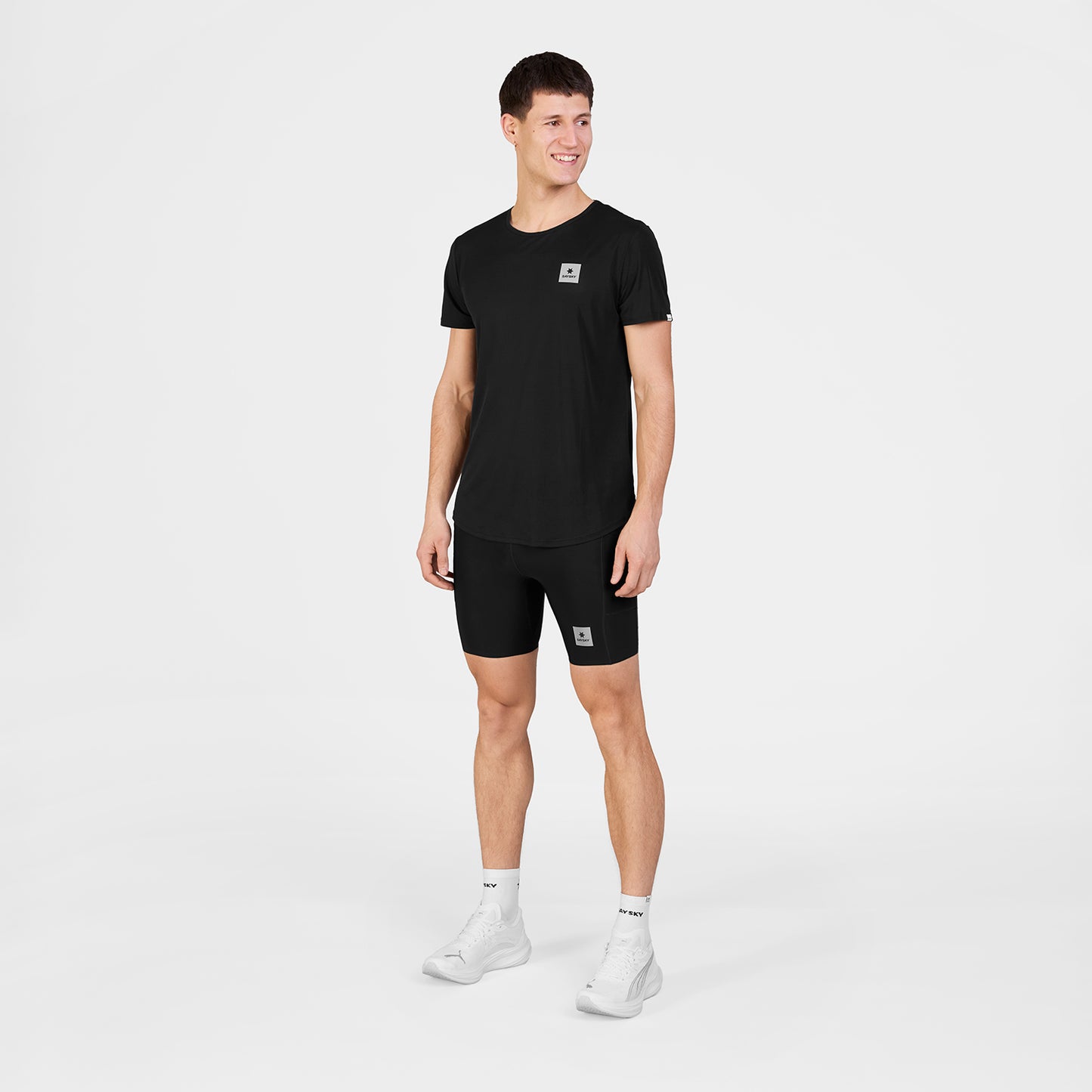 FLOW T-SHIRT CLEAN | BLACK - SAYSKY