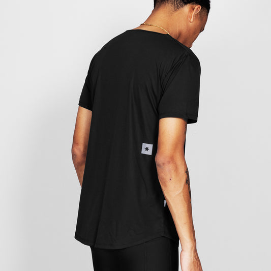 FLOW T-SHIRT CLEAN | BLACK - SAYSKY