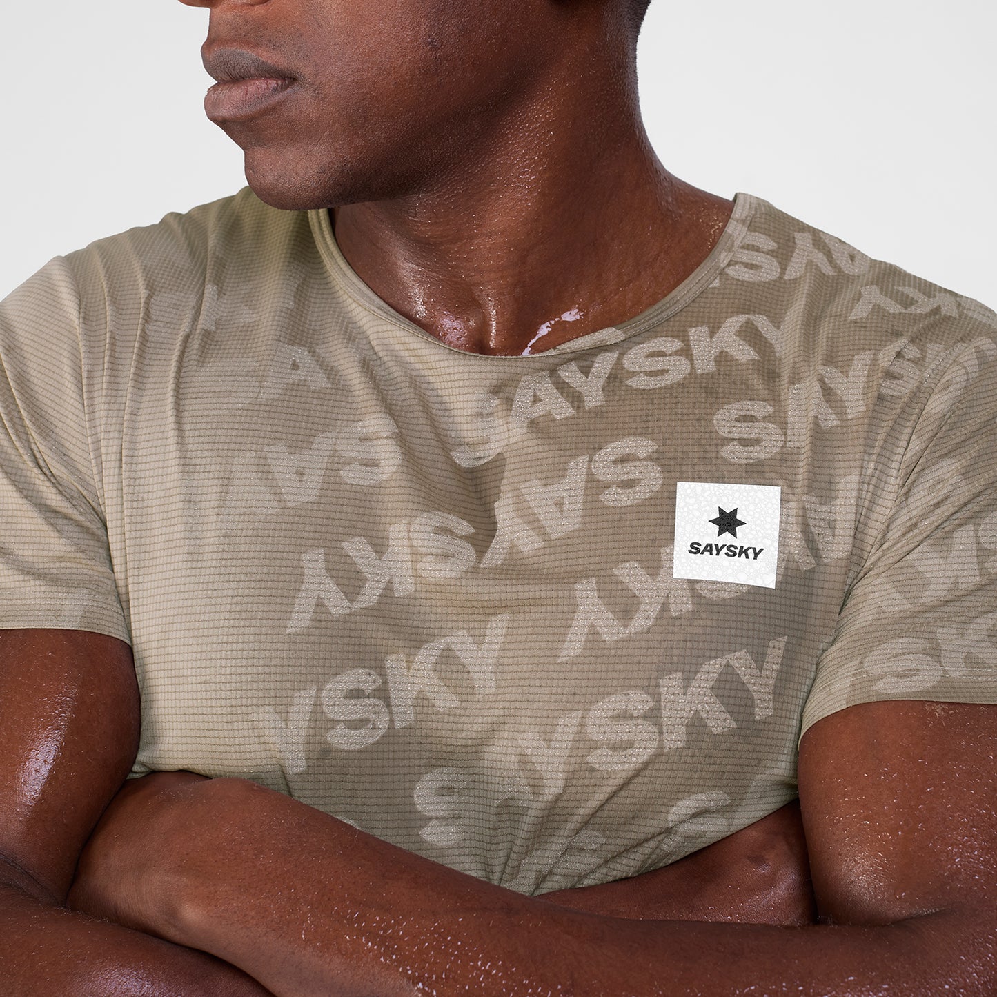 FLOW T-SHIRT REACTIVE | DARK BEIGE - SAYSKY