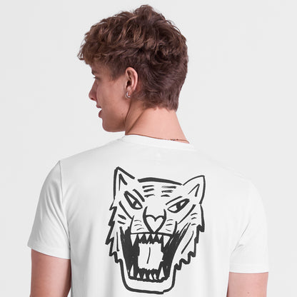 COMBAT T-SHIRT | TIGER GRIND WHITE - SAYSKY