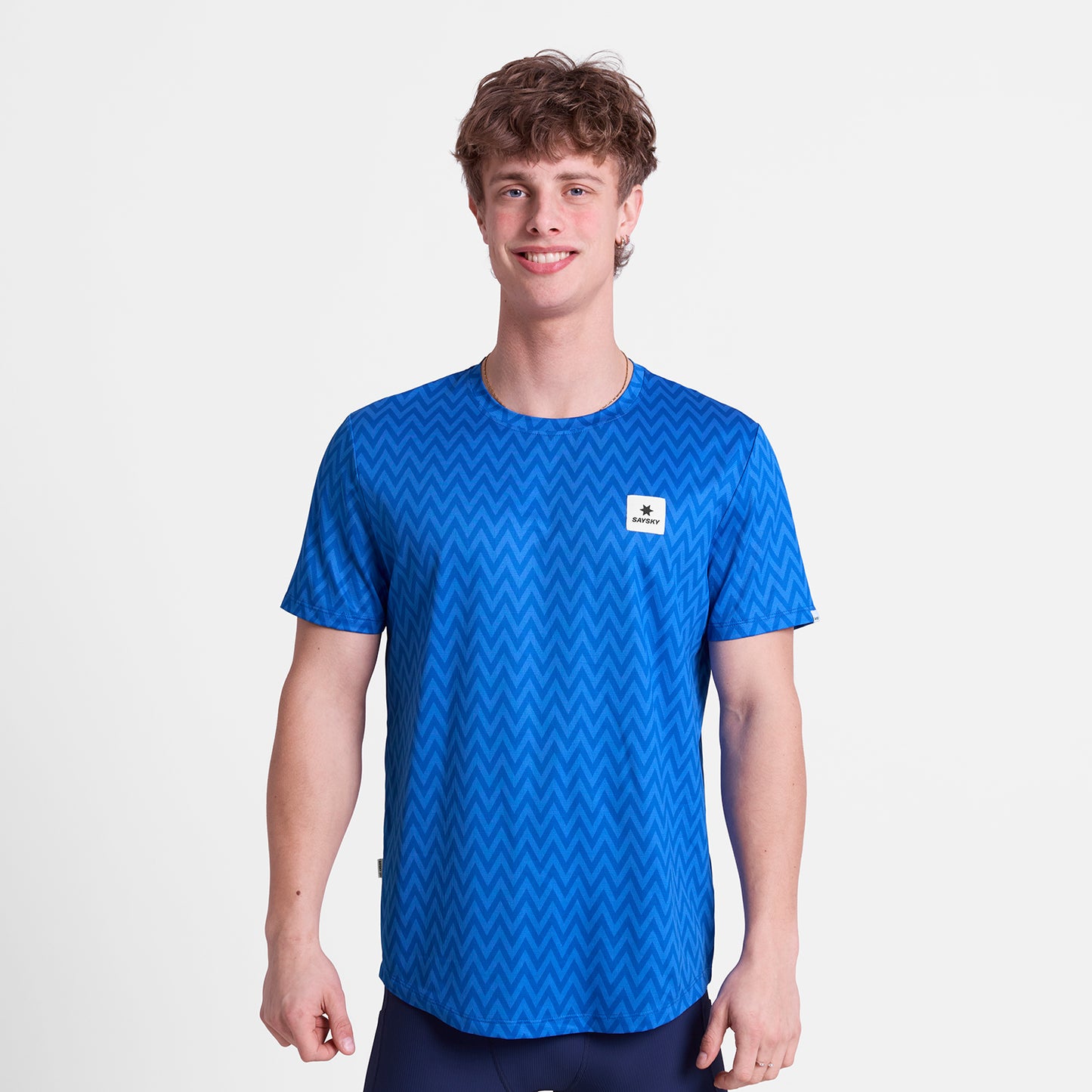COMBAT T-SHIRT | ZIG ZAG BLUE - SAYSKY