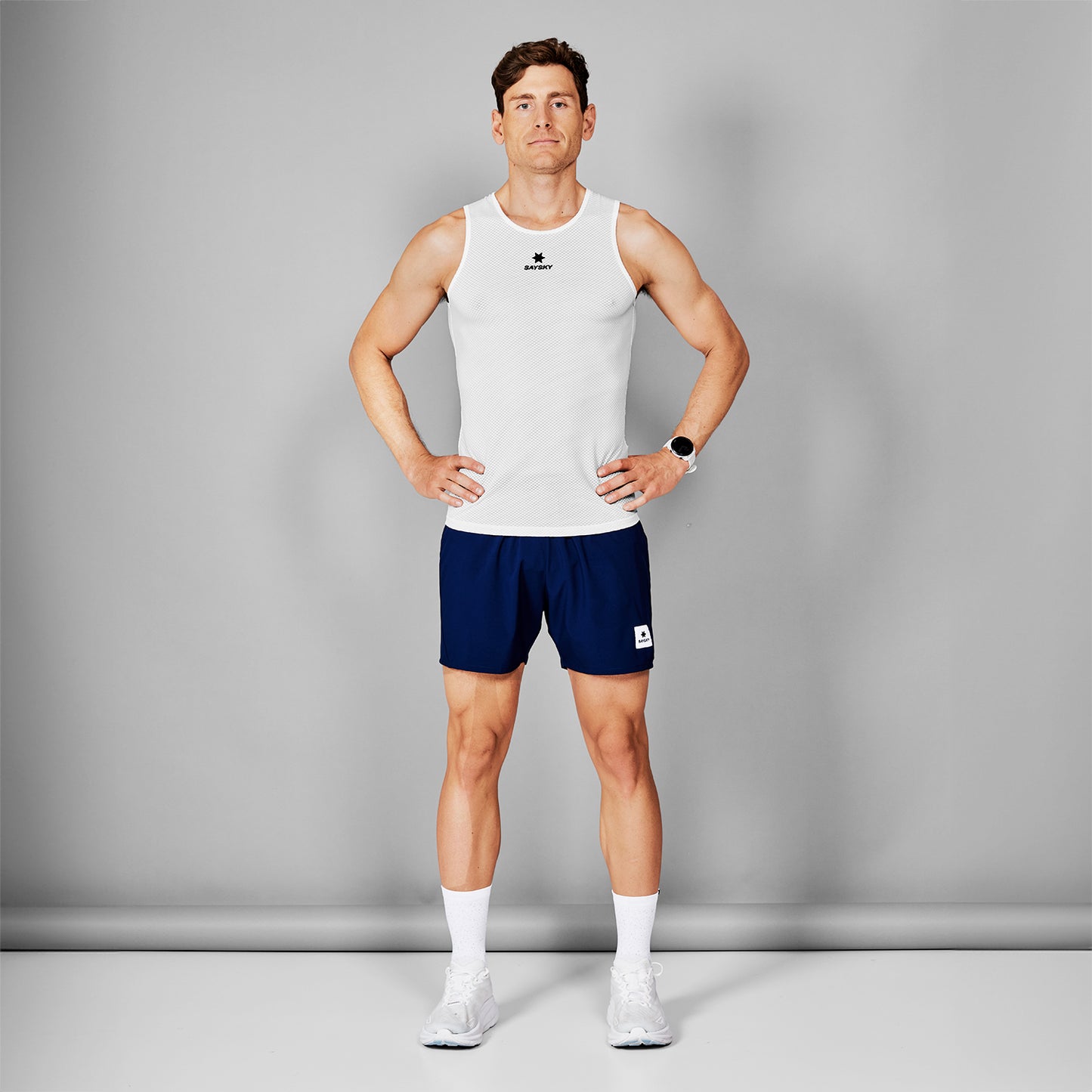 MESH BASELAYER SINGLET | WHITE - SAYSKY
