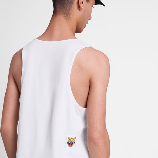 COMBAT SINGLET | TIGER GRIND WHITE - SAYSKY