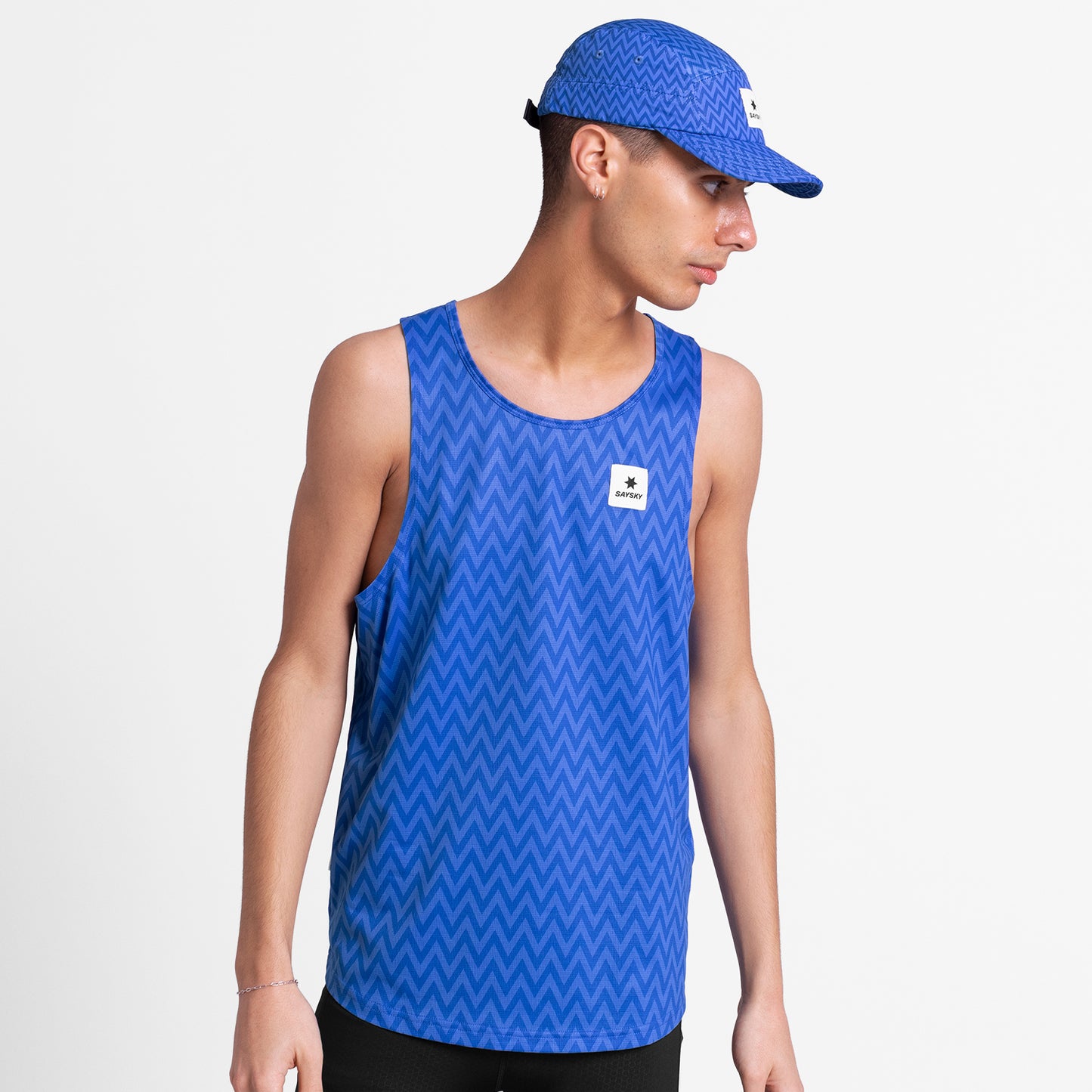 COMBAT SINGLET | ZIG ZAG BLUE - SAYSKY
