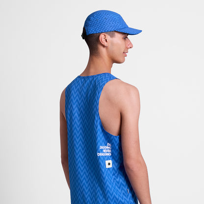 COMBAT SINGLET | ZIG ZAG BLUE - SAYSKY